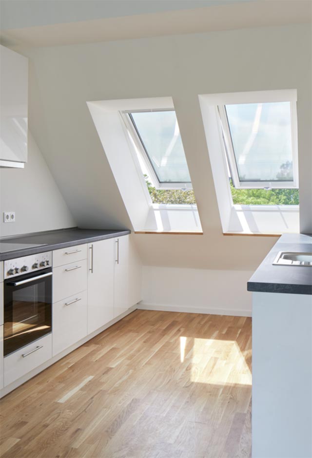 Housing blocks in Hamburg with VELUX roof windows