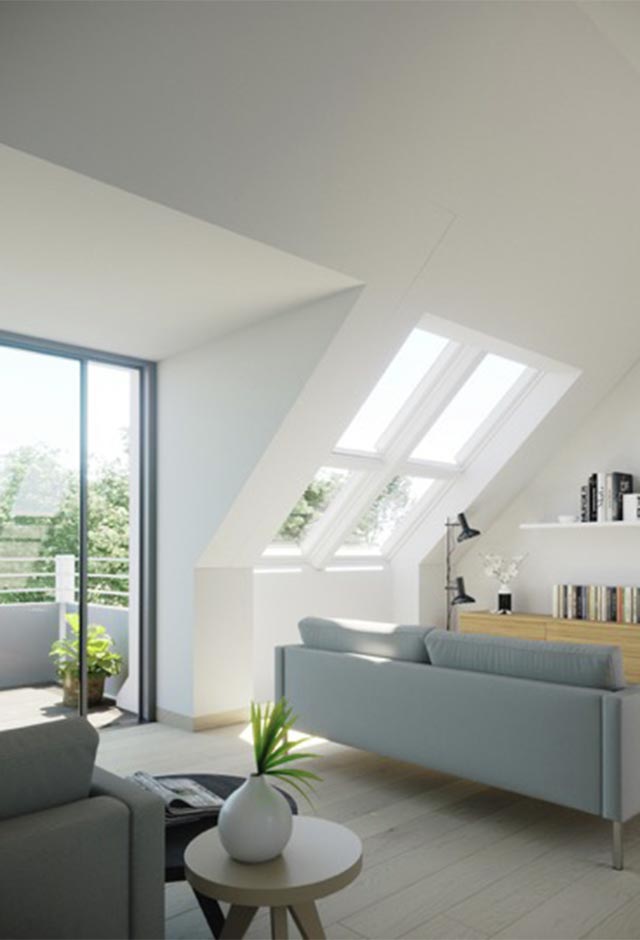 Housing blocks in Hamburg with VELUX roof windows