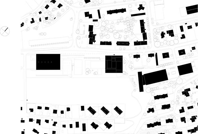 Swimming pool in Romont - Site Plan