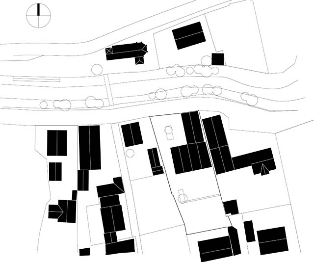 New build project showcasing VELUX roof windows - Library in Gundelsheim - site plan