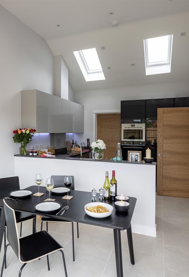 Row Houses in Shrewsbury with VELUX roof windows