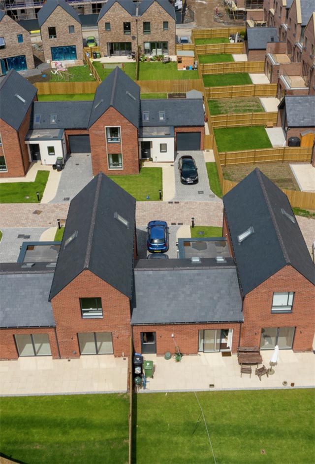 Row Houses in Shrewsbury with VELUX roof windows