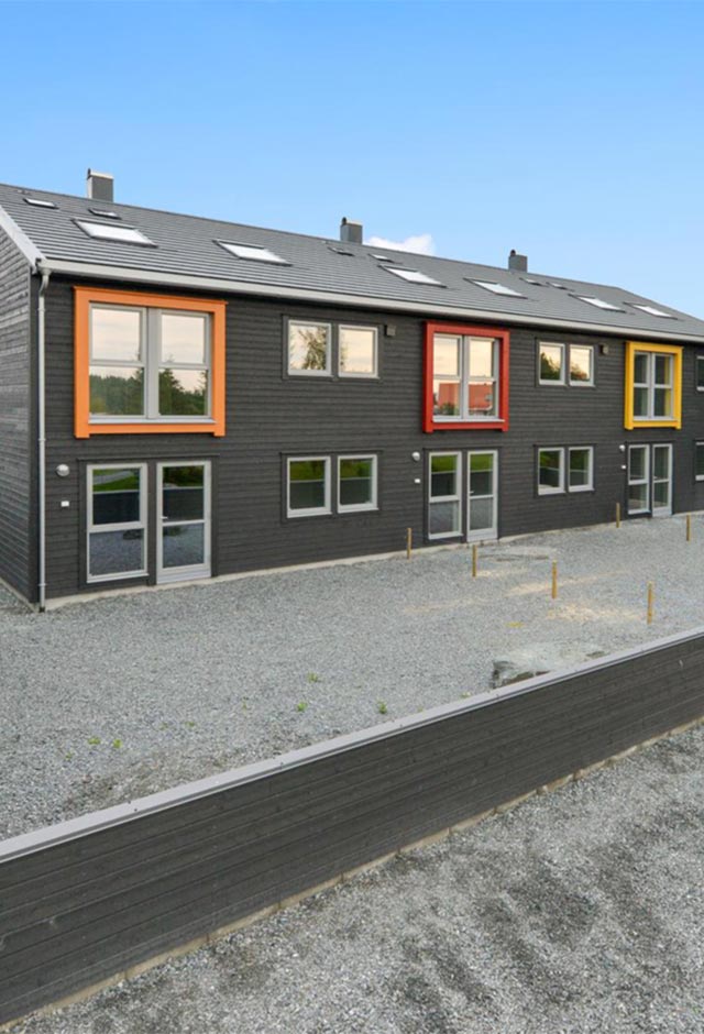 Healthy Home Townhouses in Stjørdal with VELUX roof windows