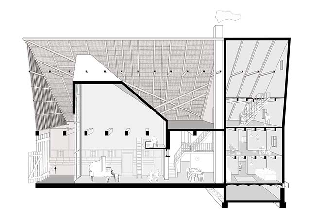 New build project showcasing VELUX roof windows - historical building near Essen