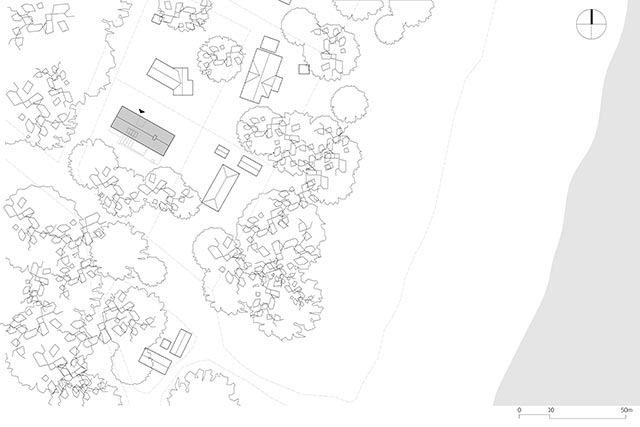 A Weekend House in Sandby - Site Plan (Architect: Johan Sundberg Arktitekten)