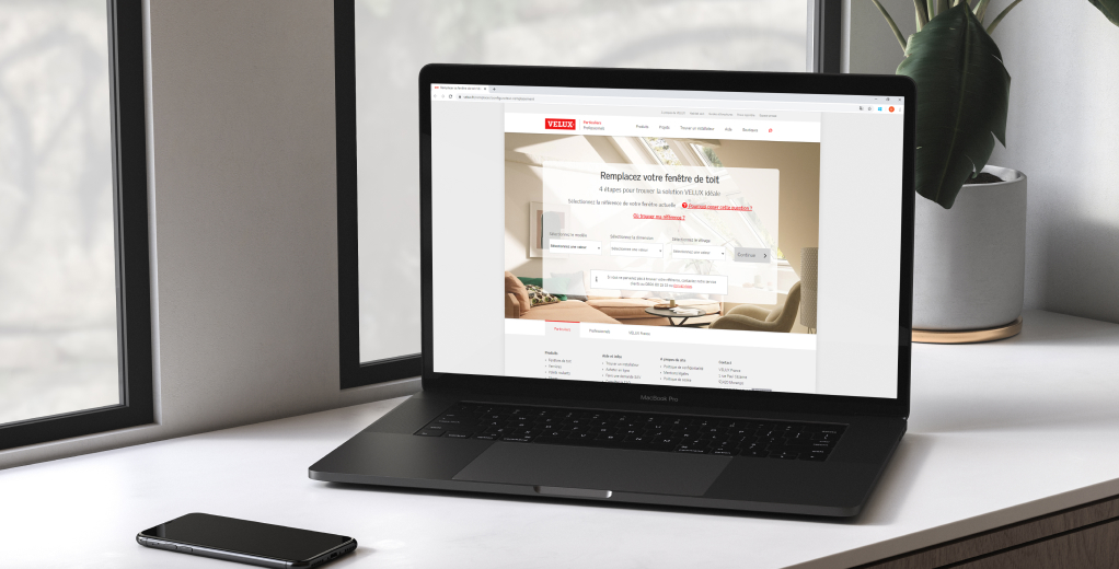 VELUX roof window replacement finder.