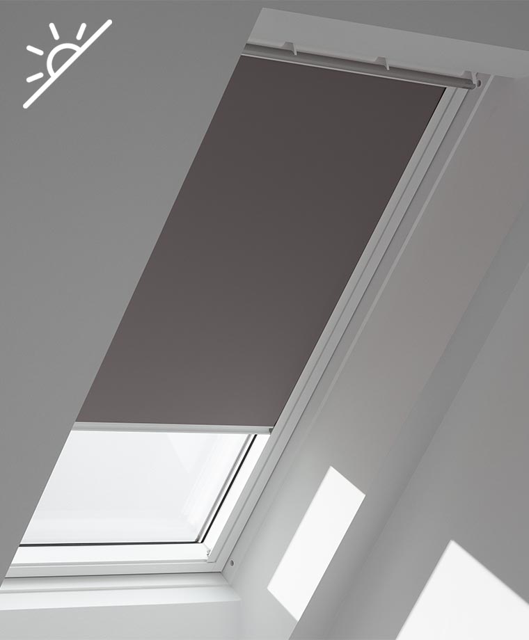 VELUX blackout blinds, brown-grey
