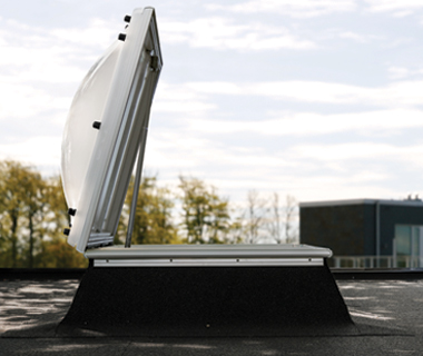 VELUX staircase smoke exhaust and exit