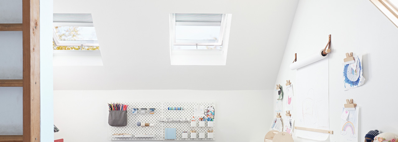 Design studio with VELUX skylights