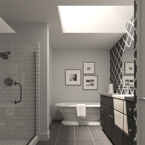 Skylights can go in any space with flat ceiling