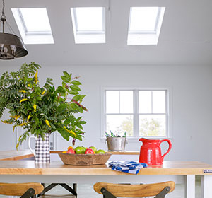 Kitchen with VELUX Skylights