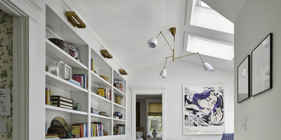 Reading room brighten with VELUX skylights
