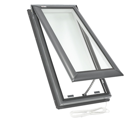 Electric fresh air skylights