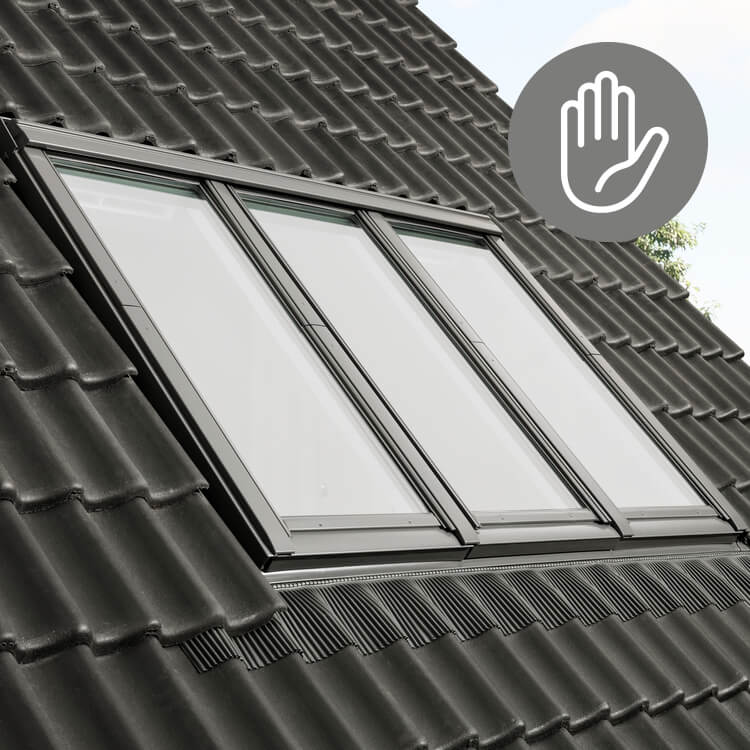 Manual oprated window icon