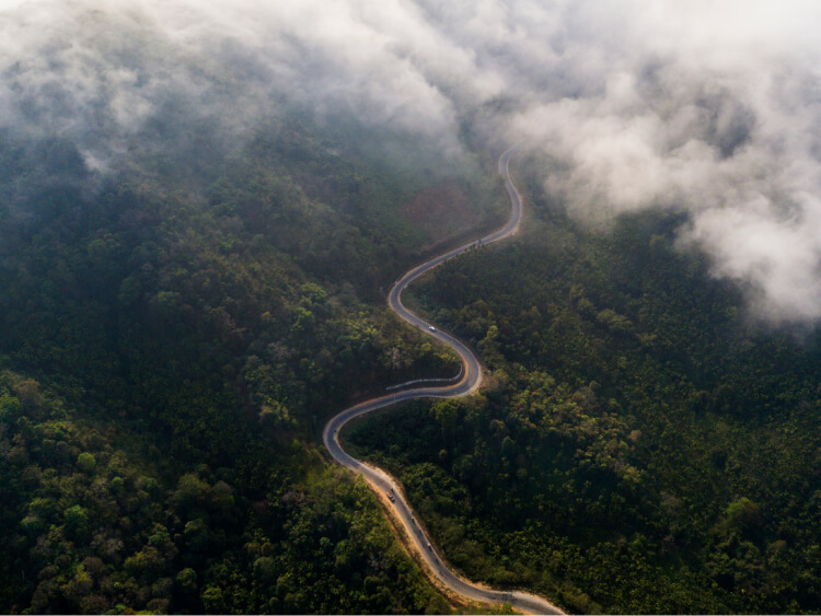Landscape view from above