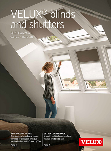 Roof windows with blinds