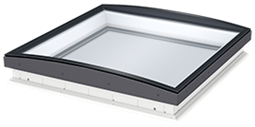 image of VELUX curved glass flat roof window