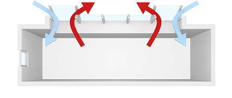 Modular Skylights residential - Ventilation built in