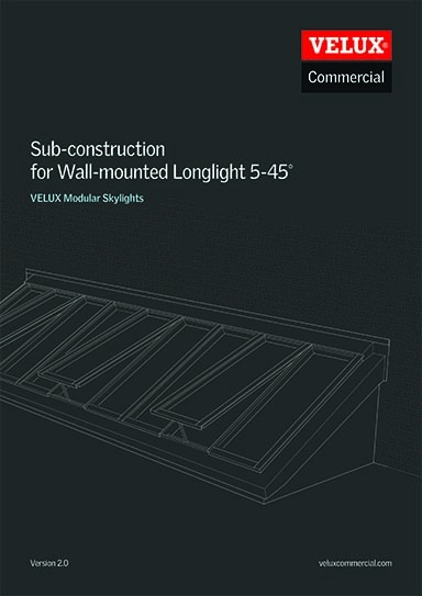 Brochure front page wallmounted longlight subconstruction