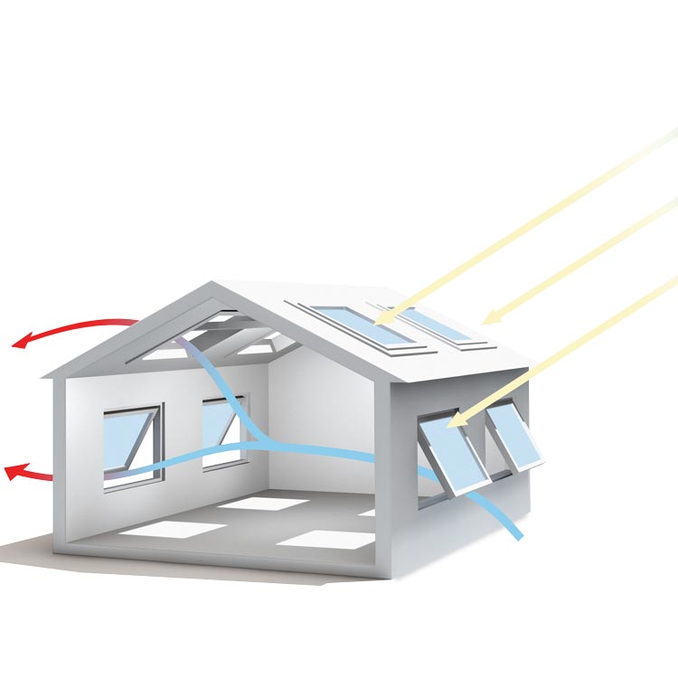 Illustration with ventilation