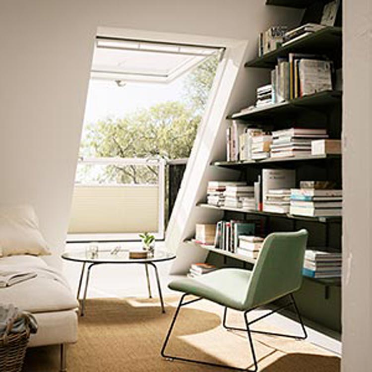 Room with VELUX Cabrio for product news